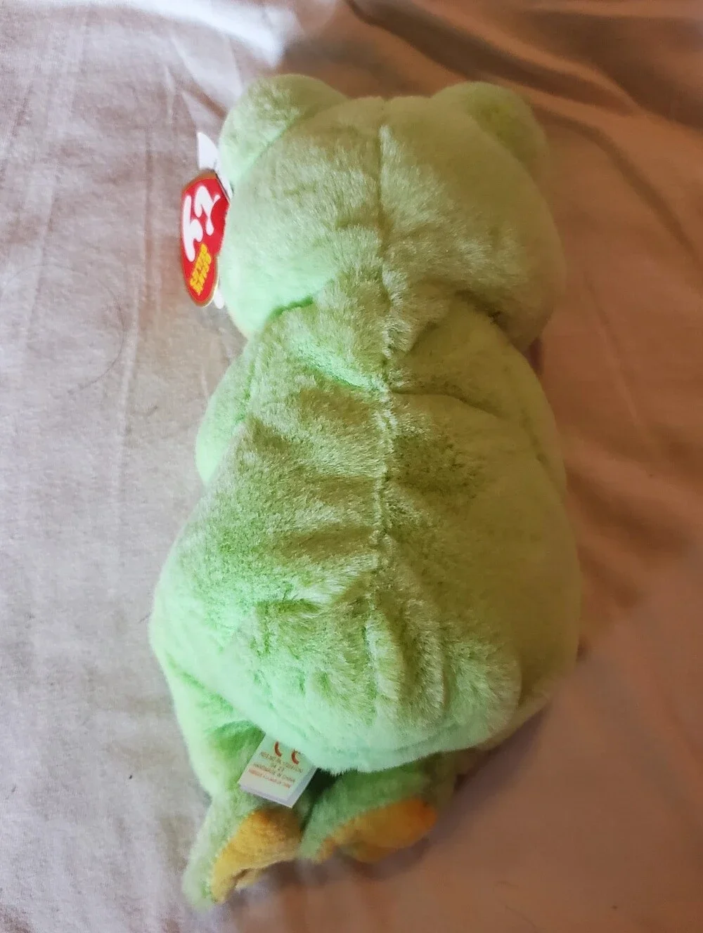 TY Green Plush Frog Toy - Plush